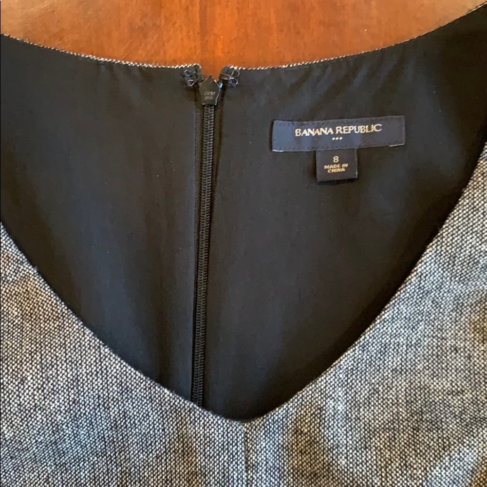 Banana Republic work dress grey with black - Picture 3 of 7